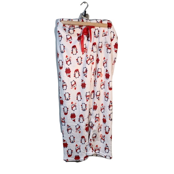 NWT NYC UNDERGROUND HOLIDAY PLUSH LOUNGE PANTS – Penguins – XL - Picture 3 of 4